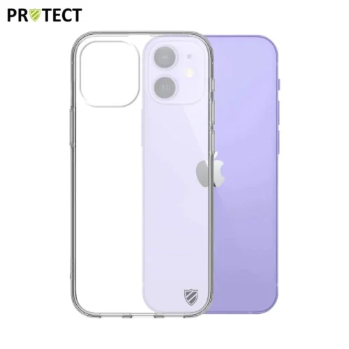 Coque en silicone PROTECT pour Apple iPhone 12 Mini Transparent