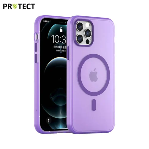 Coque de protection MagSafe PROTECT pour Apple iPhone 12 Pro Max Violet foncé