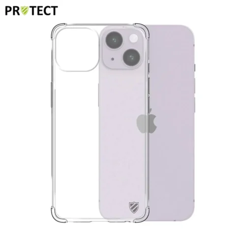 Coque en silicone renforcée PROTECT pour Apple iPhone 14 Transparent