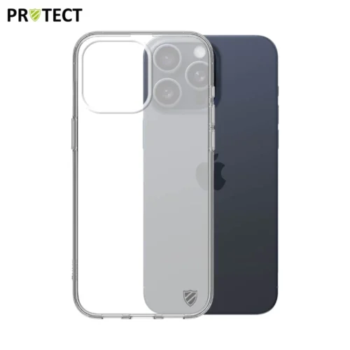 Coque en silicone PROTECT pour Apple iPhone 15 Pro Max Transparent