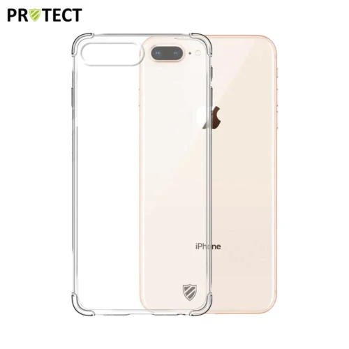 Coque en silicone compatible avec Apple iPhone 7 Plus/iPhone 8 Plus