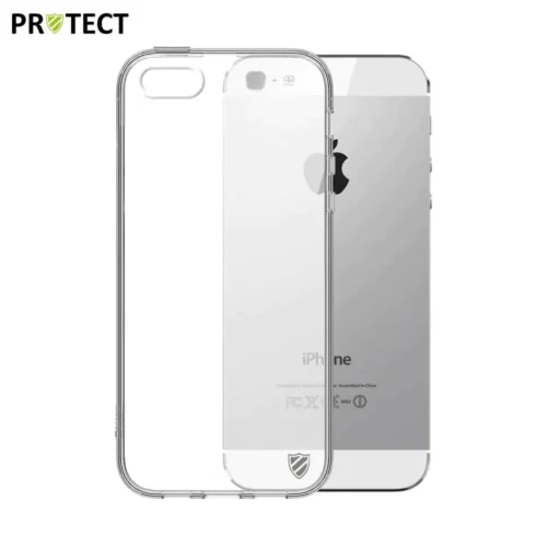 Coque en silicone PROTECT pour Apple iPhone 5/iPhone 5S/iPhone SE (1er Gen) Transparent