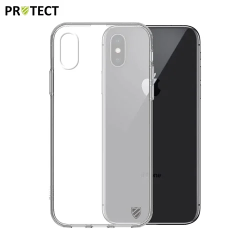 Coque en silicone PROTECT pour Apple iPhone X/iPhone XS Transparent