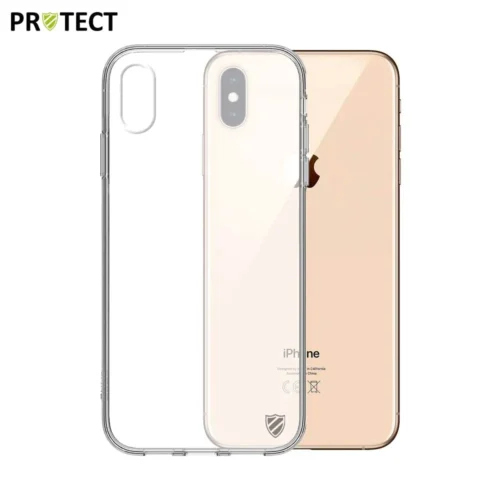 Coque en silicone PROTECT pour Apple iPhone XS Max Transparent